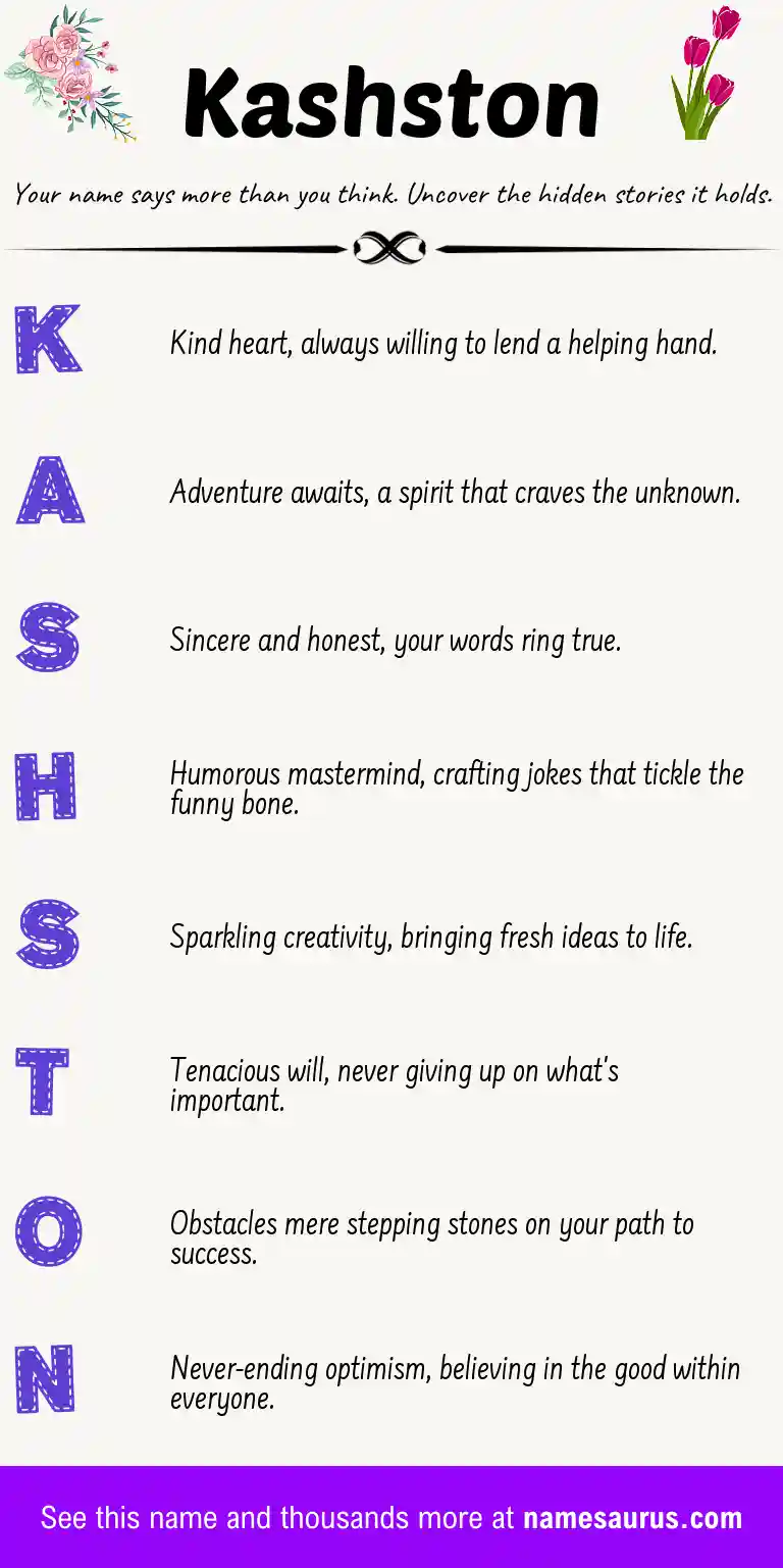 Acrostic poem about Kashston.