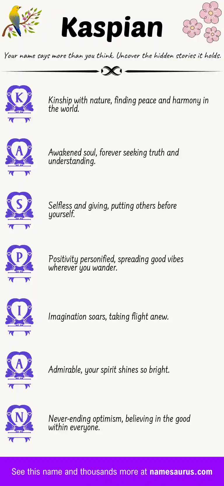 Acrostic poem about Kaspian.