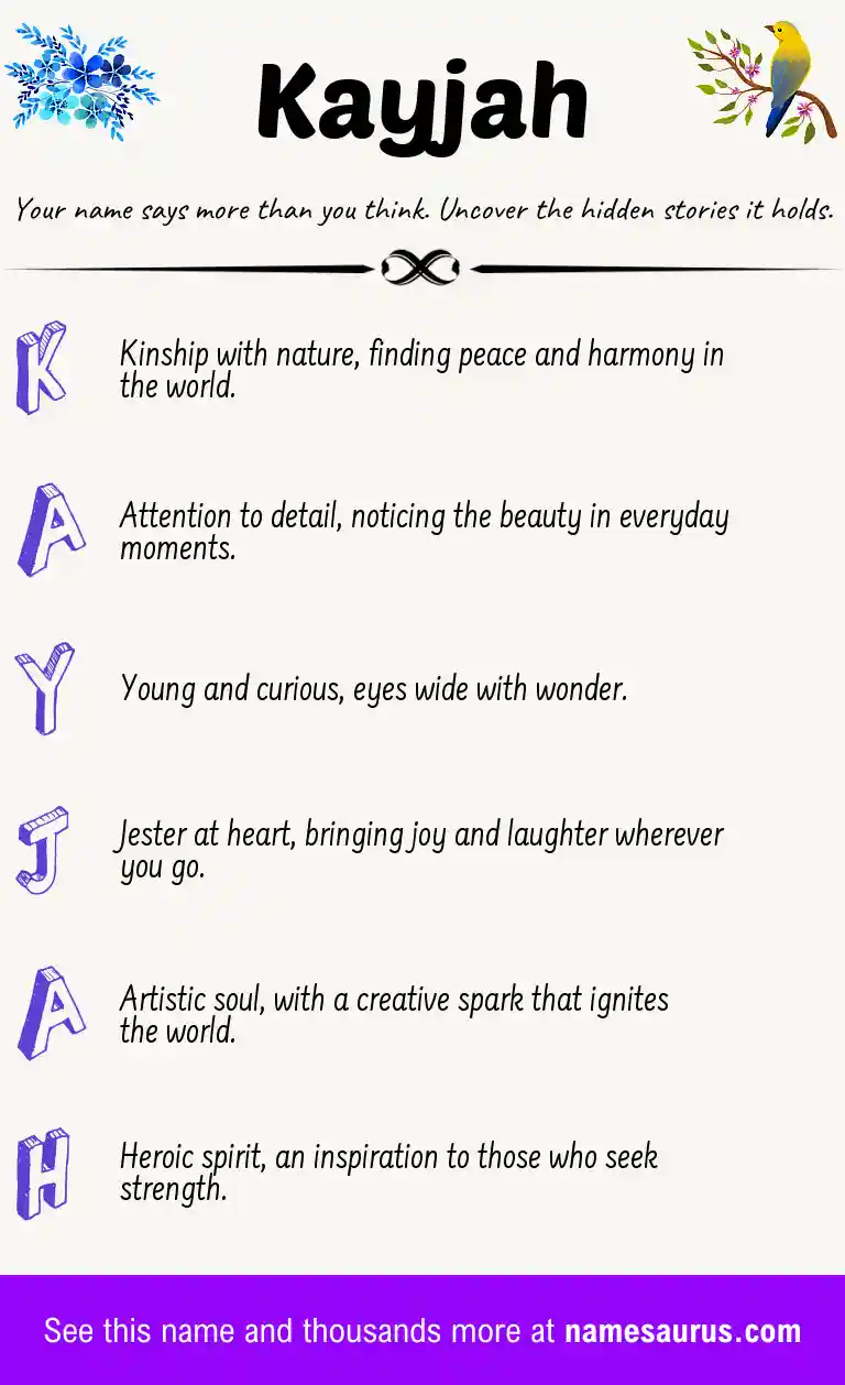 Acrostic poem about Kayjah.