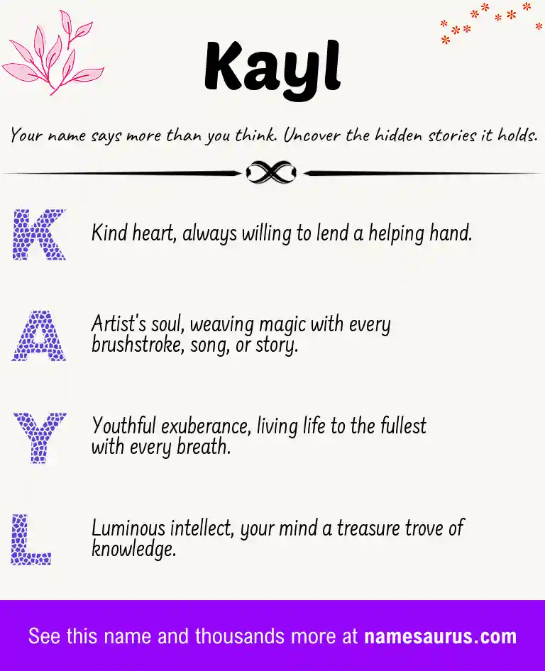 Acrostic poem about Kayl.