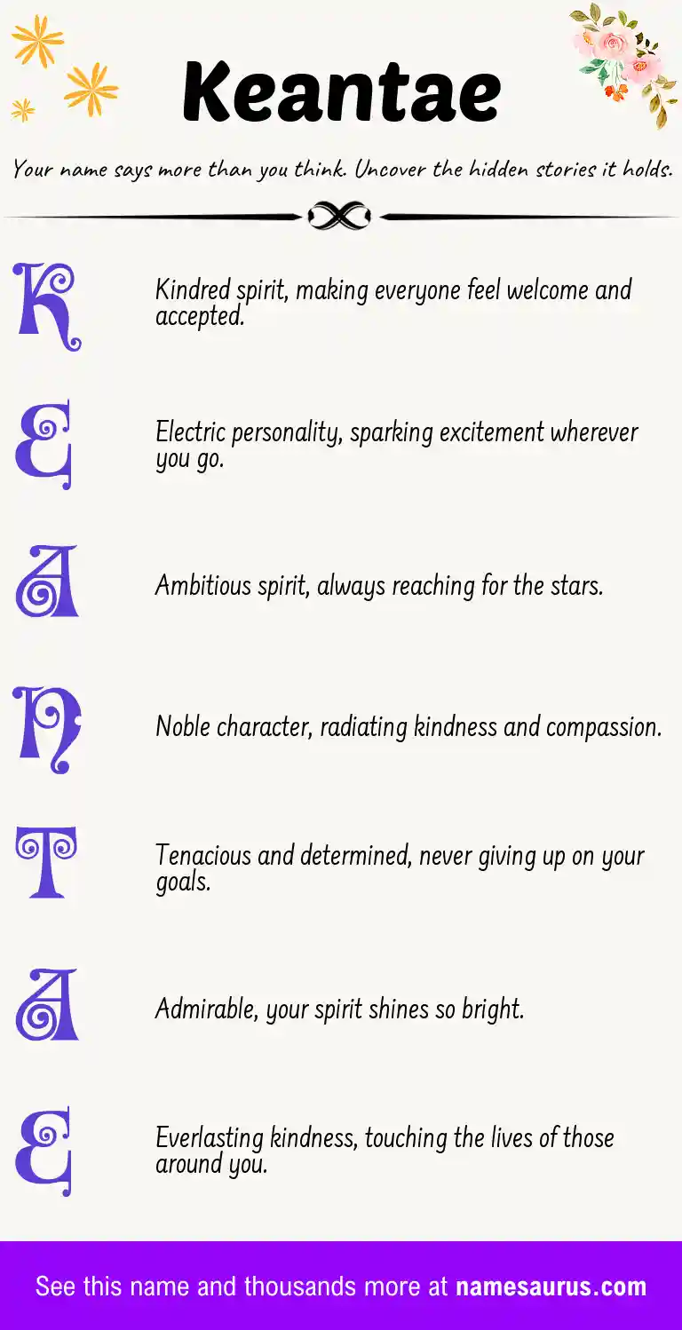 Acrostic poem about Keantae.