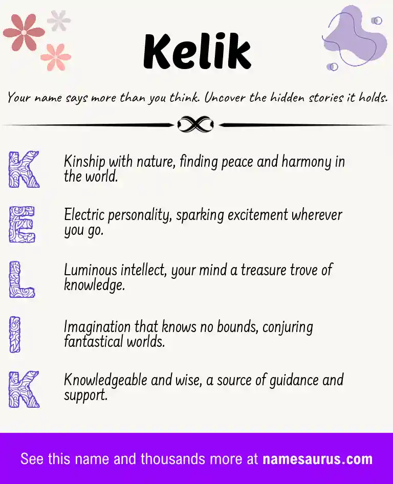 Acrostic poem about Kelik.