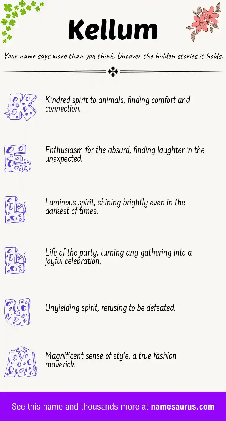 Acrostic poem about Kellum.