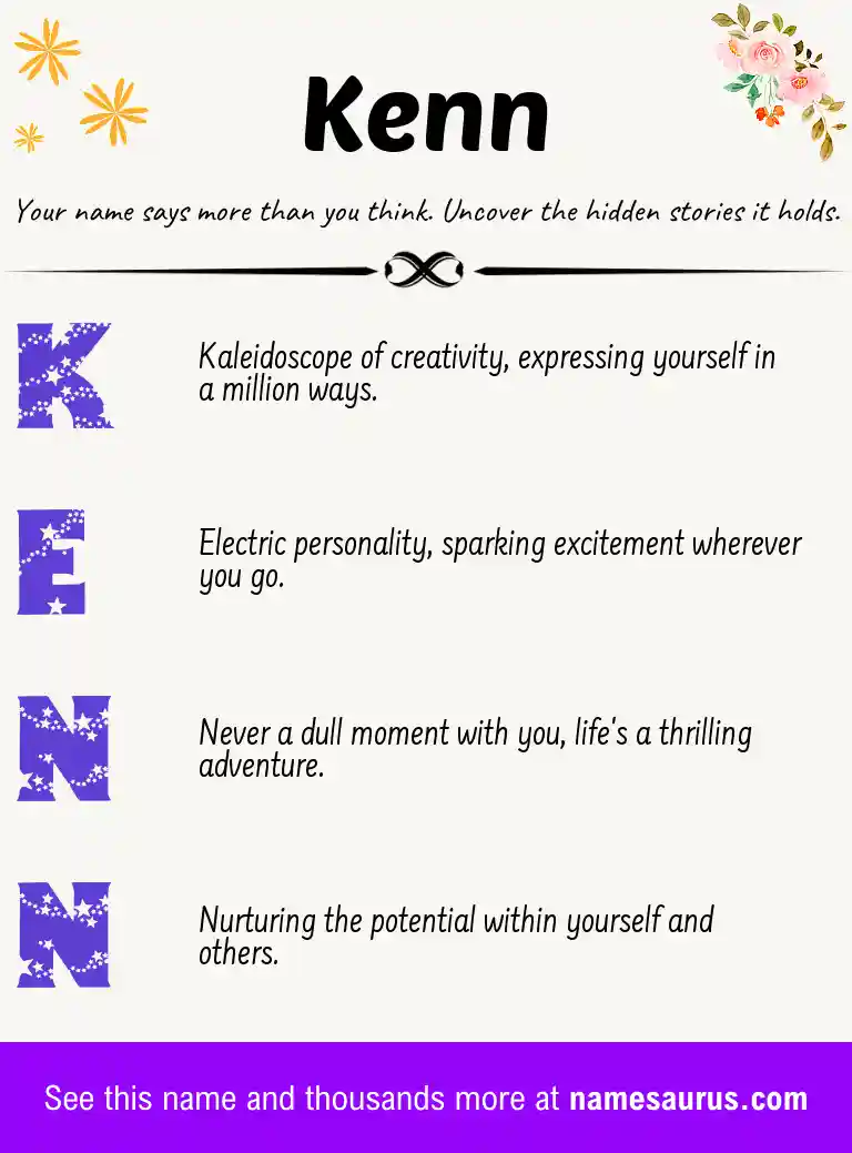 Acrostic poem about Kenn.