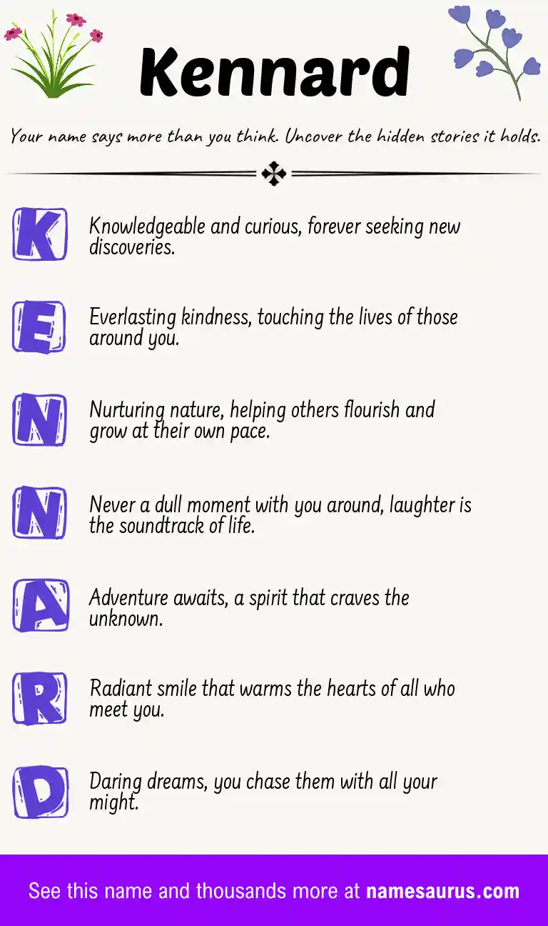 Acrostic poem about Kennard.