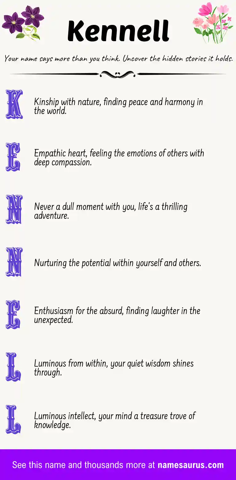 Acrostic poem about Kennell.