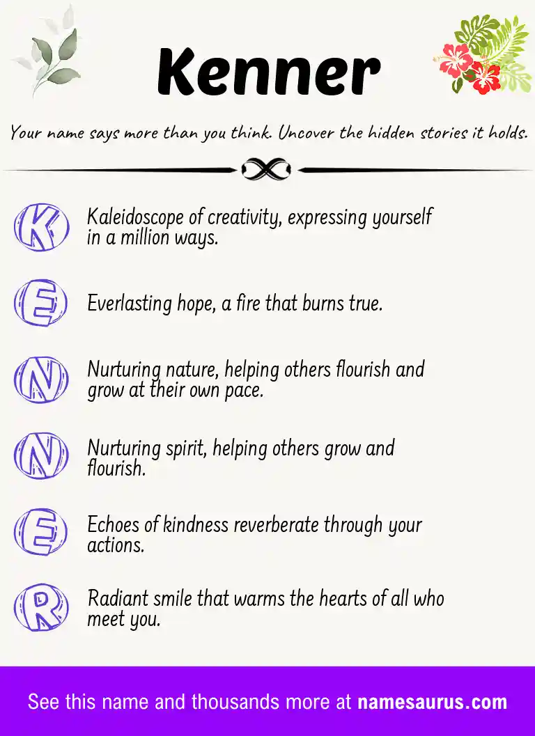 Acrostic poem about Kenner.