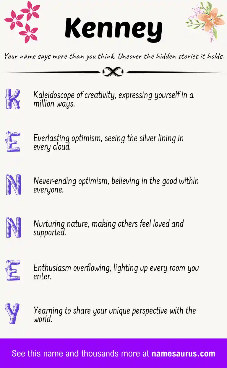 Acrostic poem about Kenney.