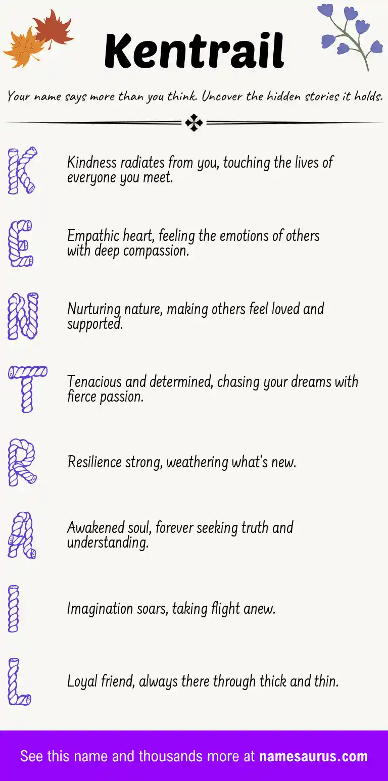 Acrostic poem about Kentrail.