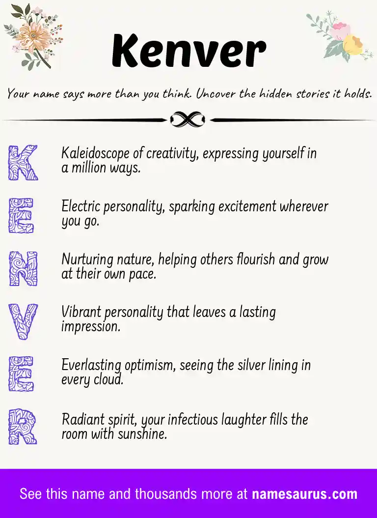 Acrostic poem about Kenver.
