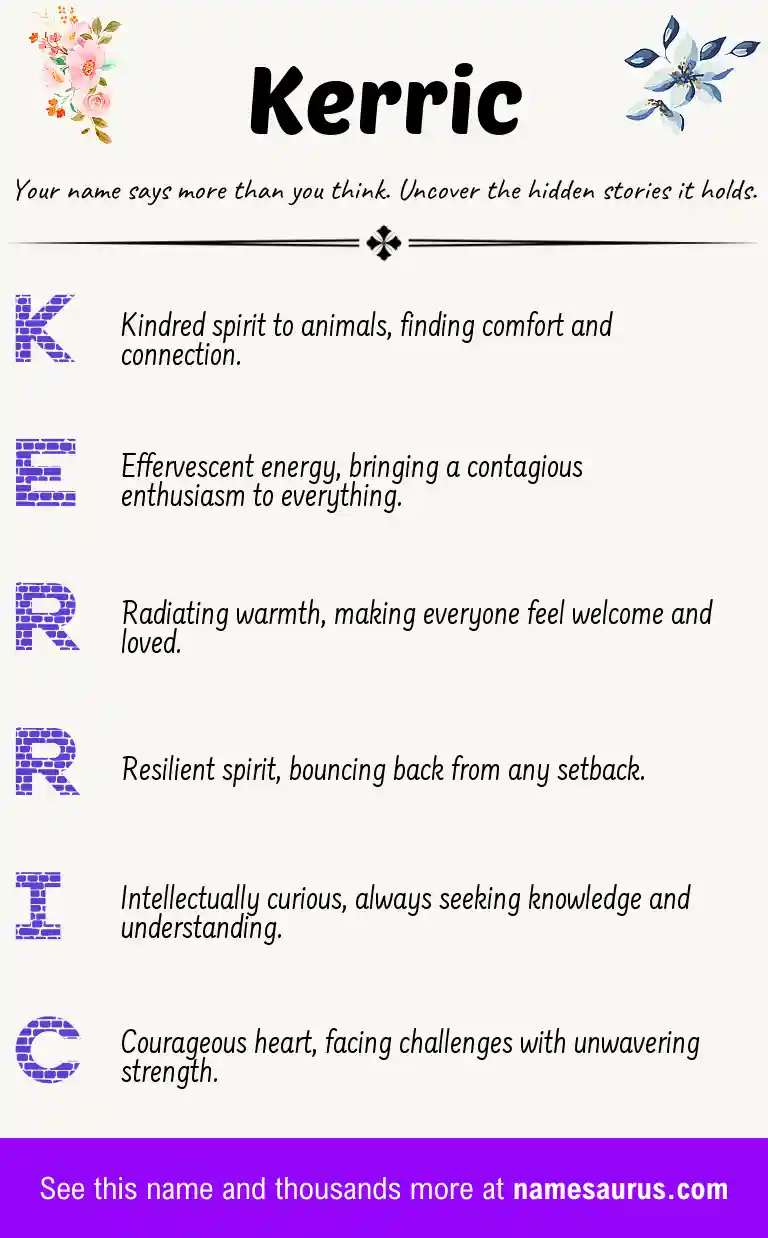 Acrostic poem about Kerric.