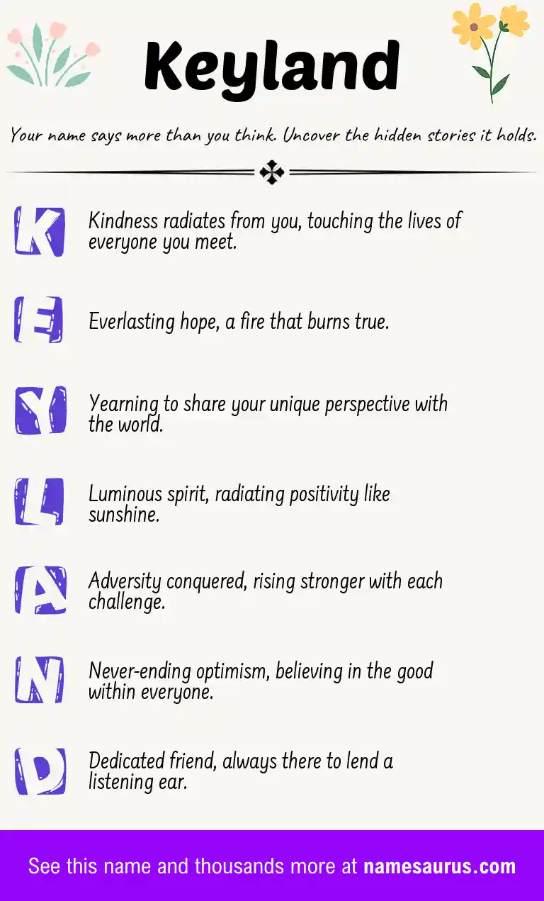 Acrostic poem about Keyland.