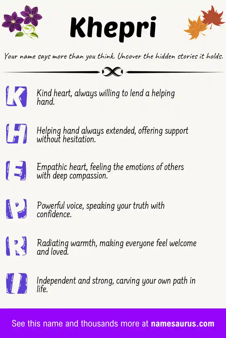 Acrostic poem about Khepri.