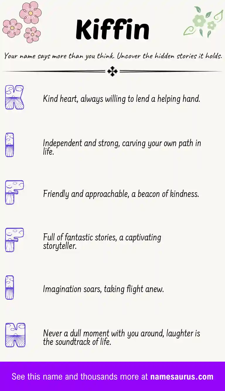 Acrostic poem about Kiffin.