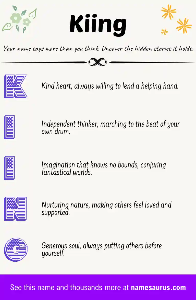 Acrostic poem about Kiing.