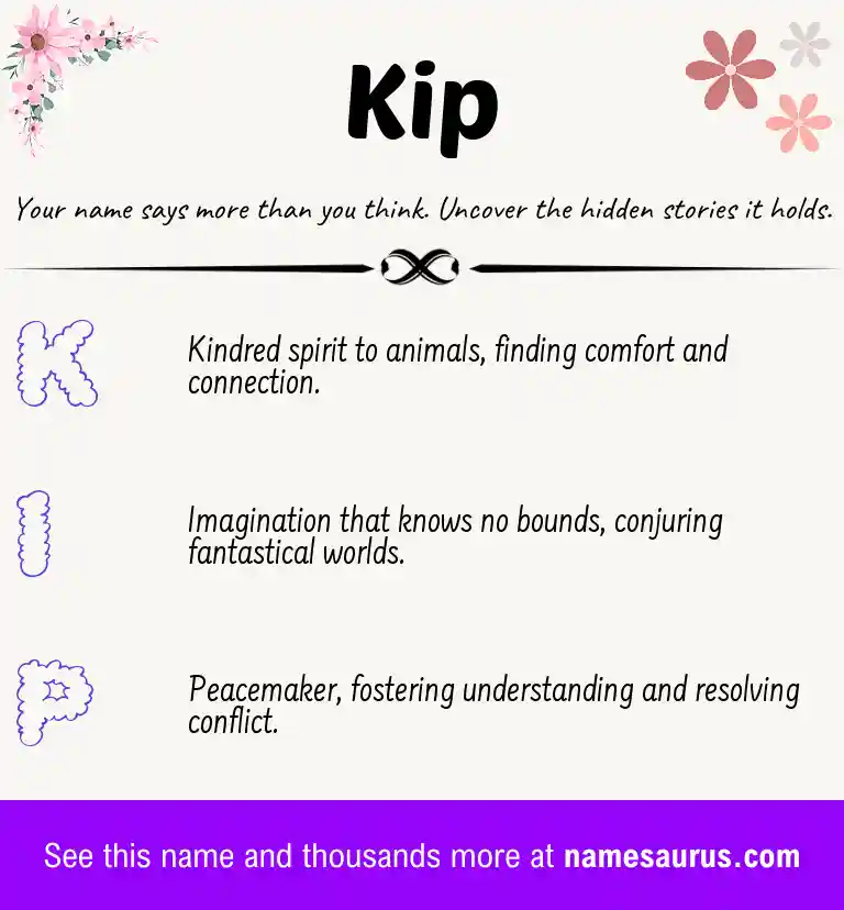 Acrostic poem about Kip.
