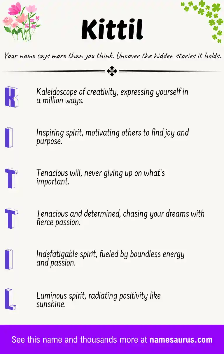 Acrostic poem about Kittil.
