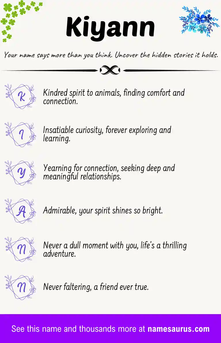 Acrostic poem about Kiyann.