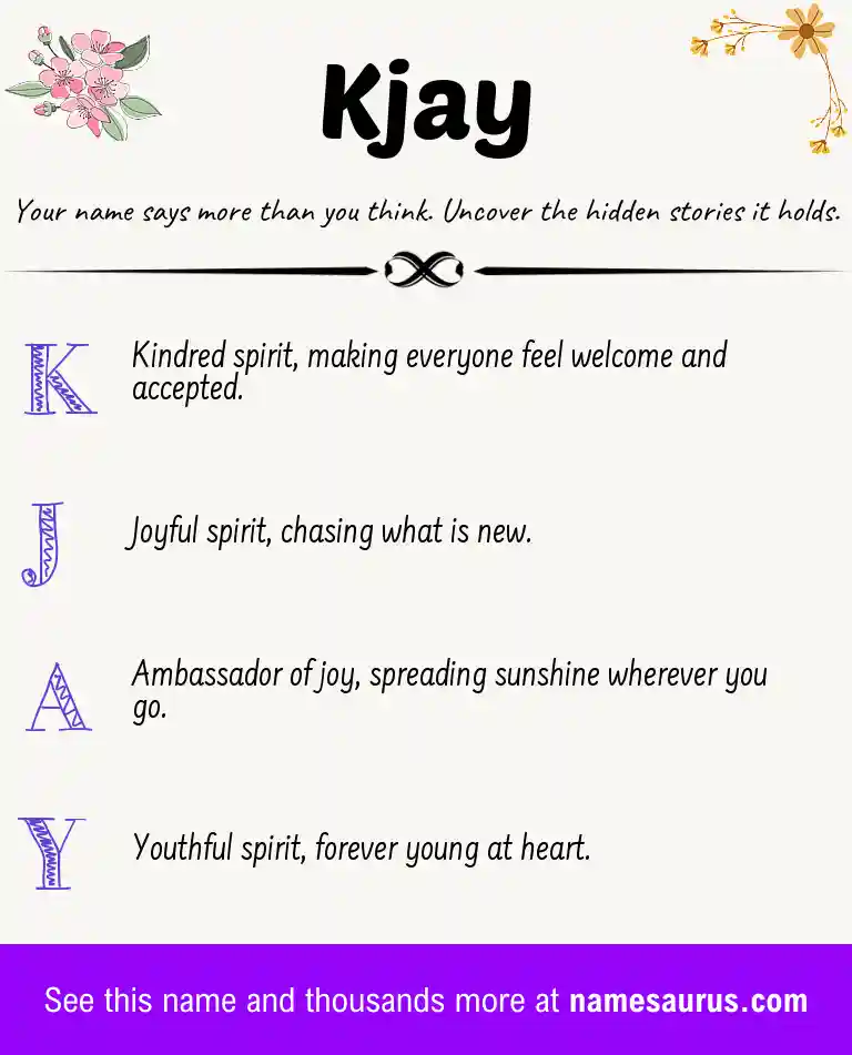 Acrostic poem about Kjay.