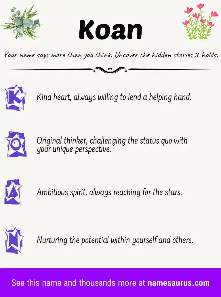 Acrostic poem about Koan.