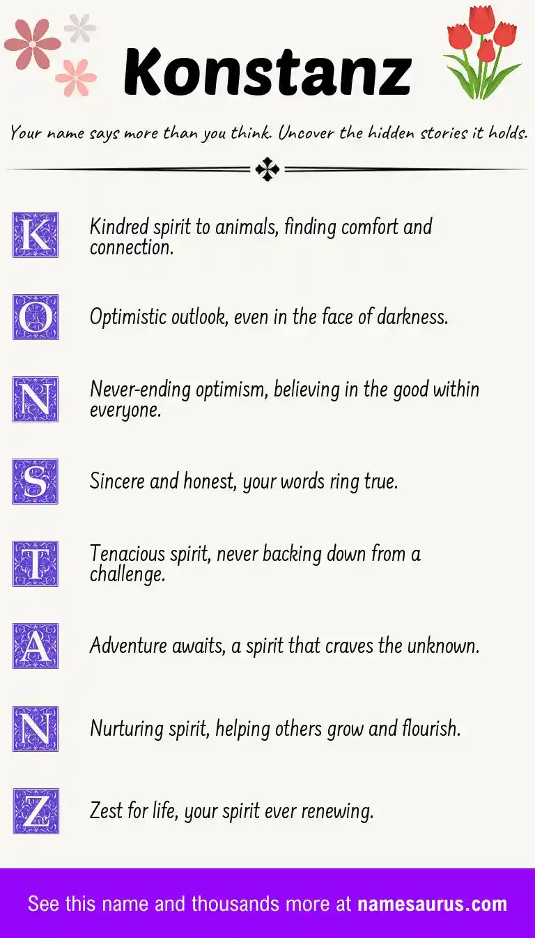 Acrostic poem about Konstanz.