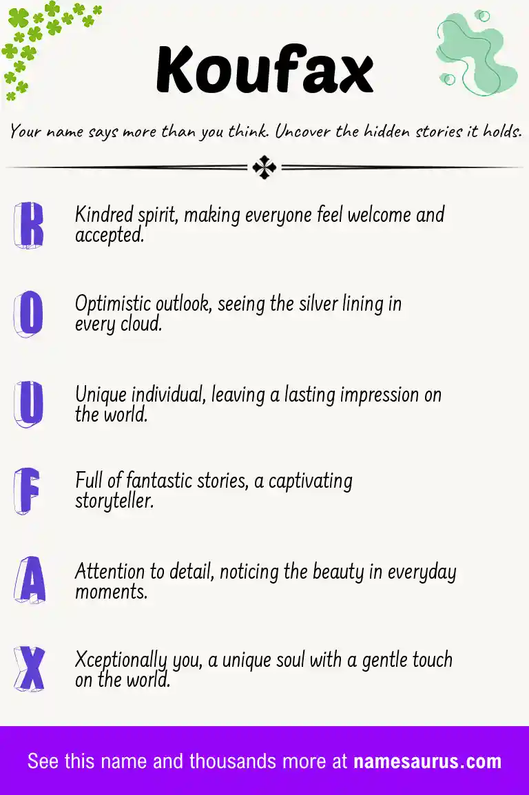 Acrostic poem about Koufax.