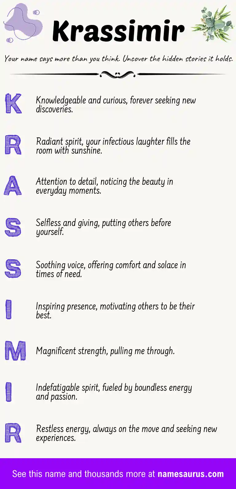 Acrostic poem about Krassimir.