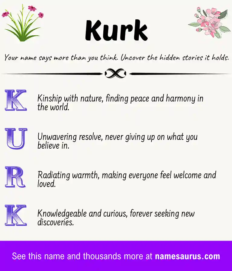 Acrostic poem about Kurk.