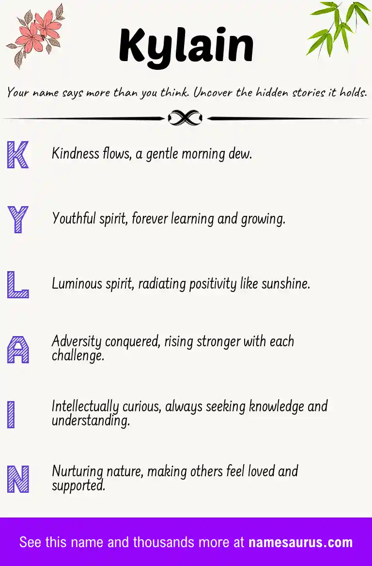 Acrostic poem about Kylain.