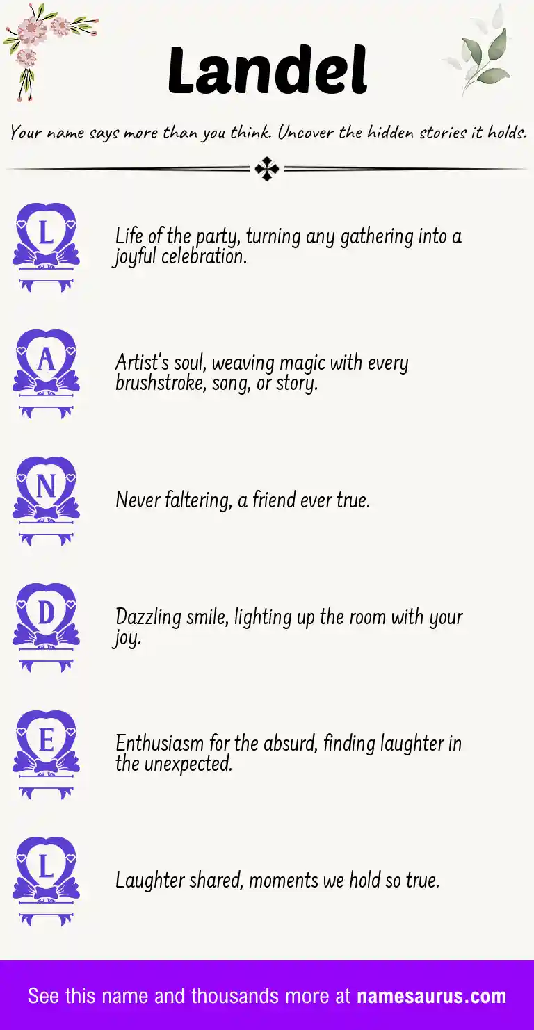 Acrostic poem about Landel.