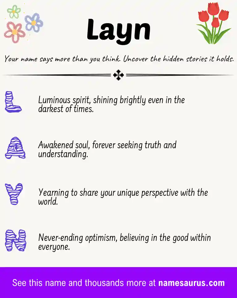 Acrostic poem about Layn.