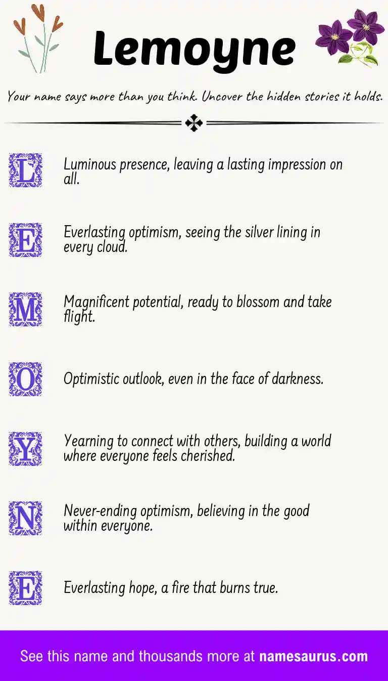 Acrostic poem about Lemoyne.