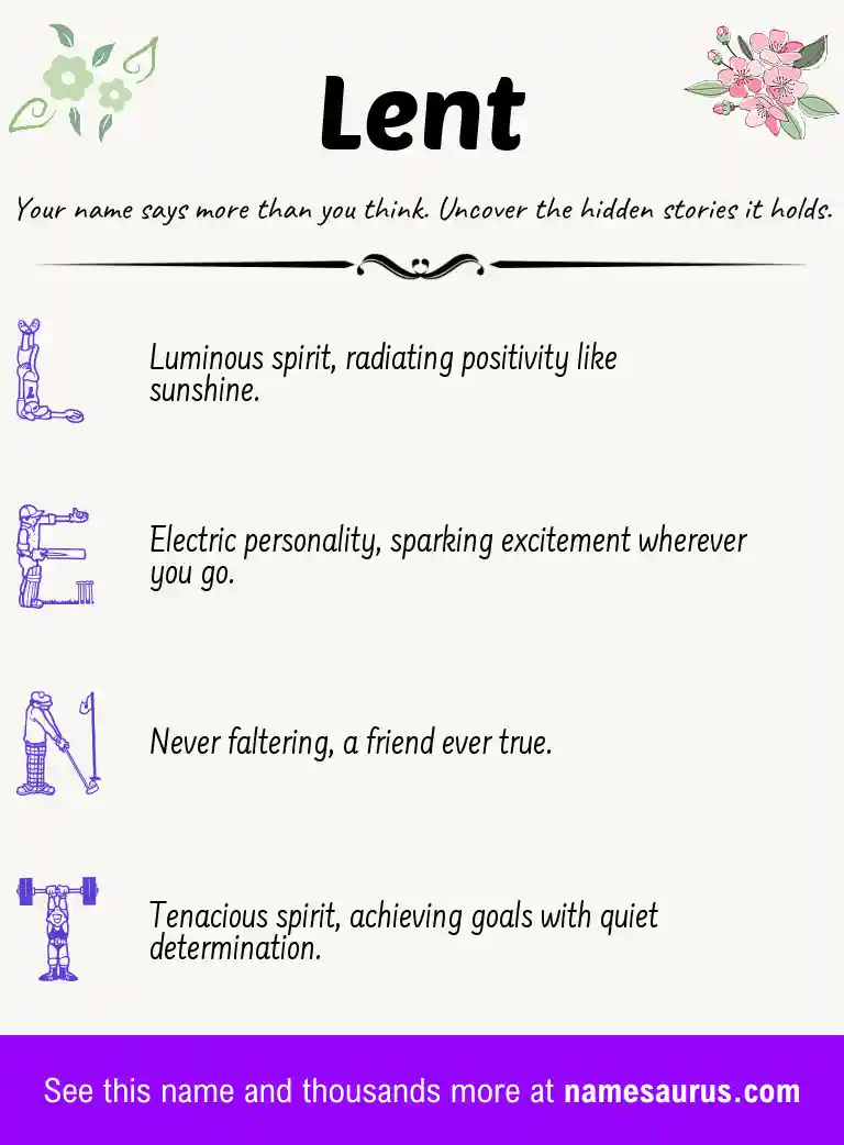 Acrostic poem about Lent.