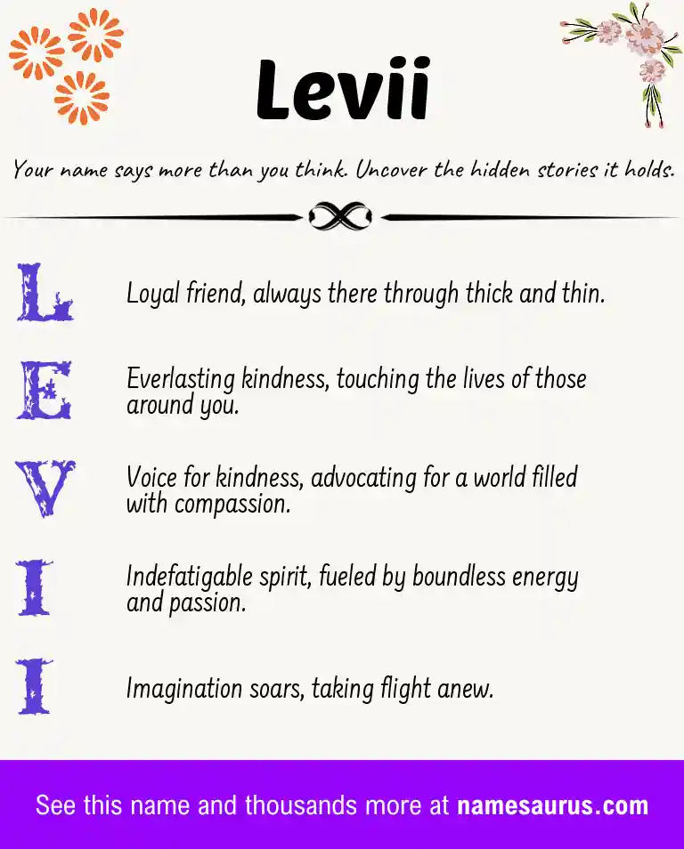 Acrostic poem about Levii.
