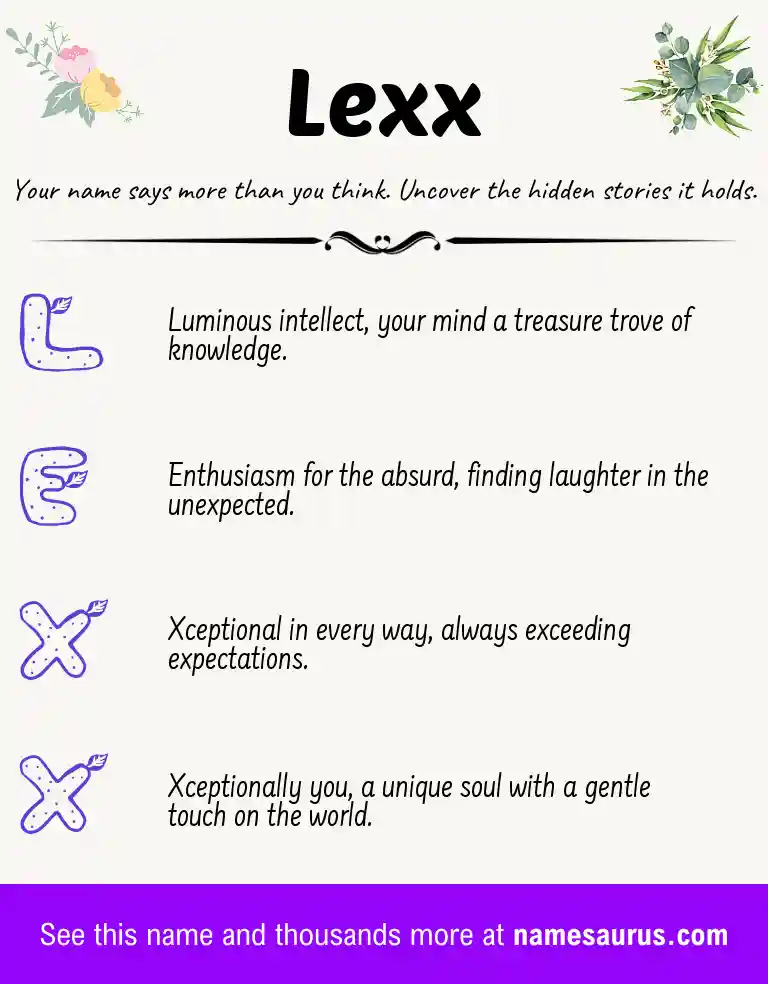 Acrostic poem about Lexx.