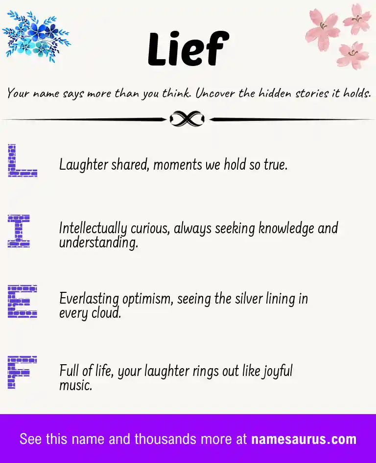 Acrostic poem about Lief.