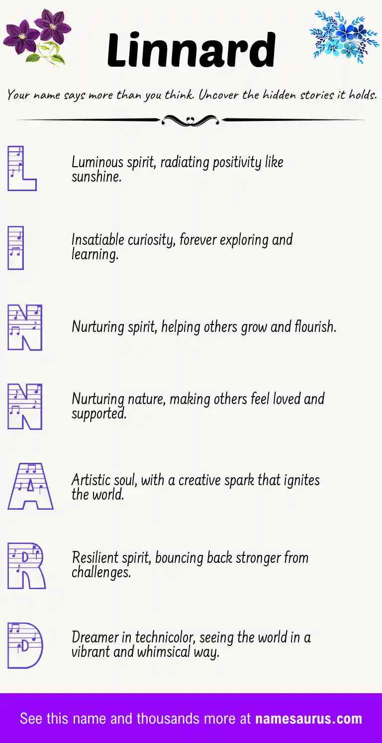 Acrostic poem about Linnard.