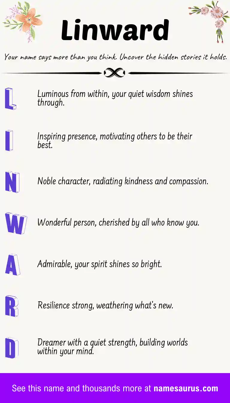 Acrostic poem about Linward.