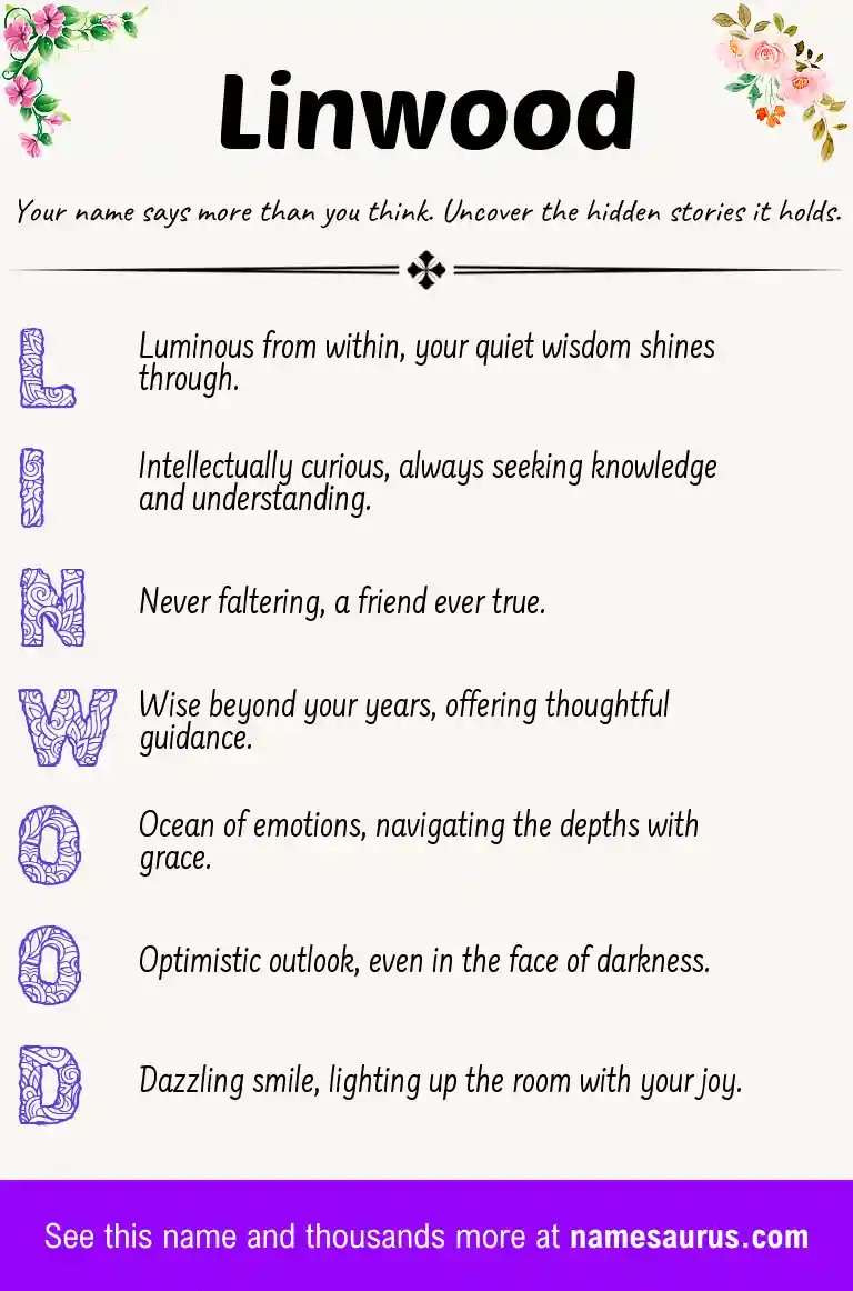 Acrostic poem about Linwood.