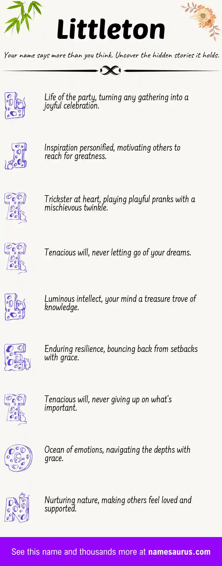 Acrostic poem about Littleton.