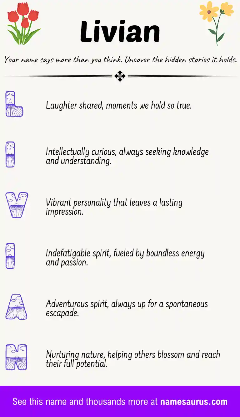 Acrostic poem about Livian.