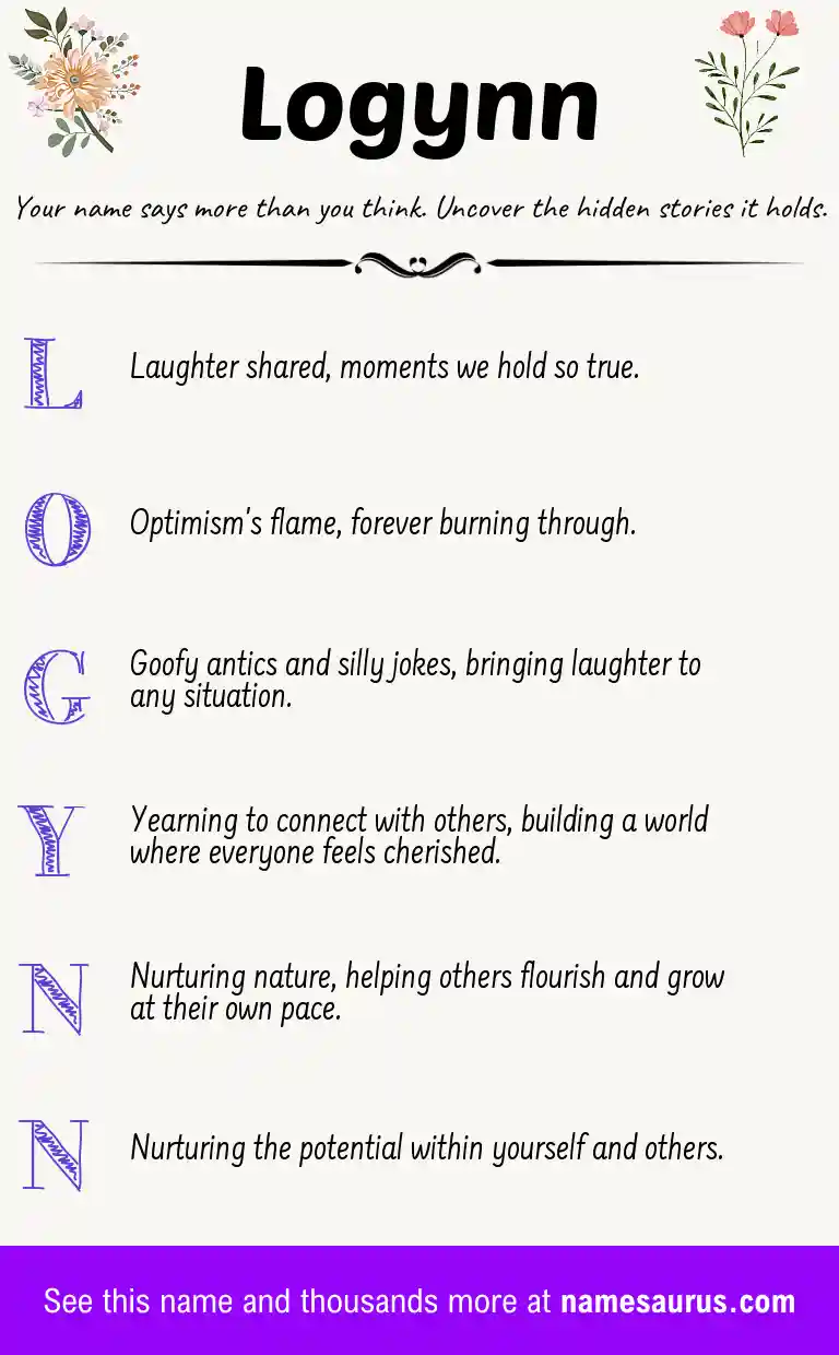 Acrostic poem about Logynn.
