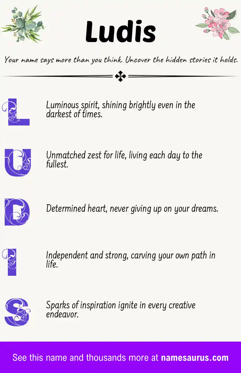 Acrostic poem about Ludis.