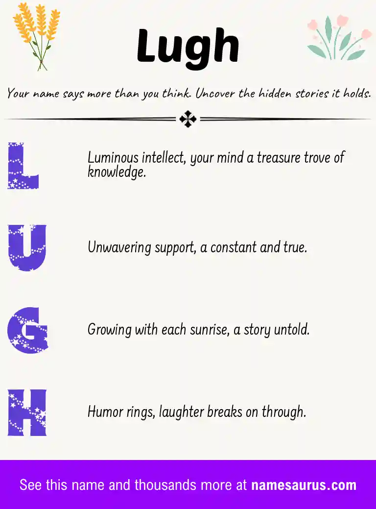 Acrostic poem about Lugh.