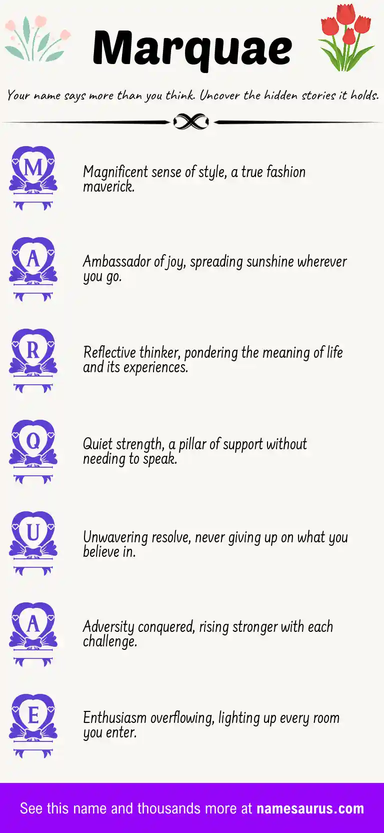 Acrostic poem about Marquae.