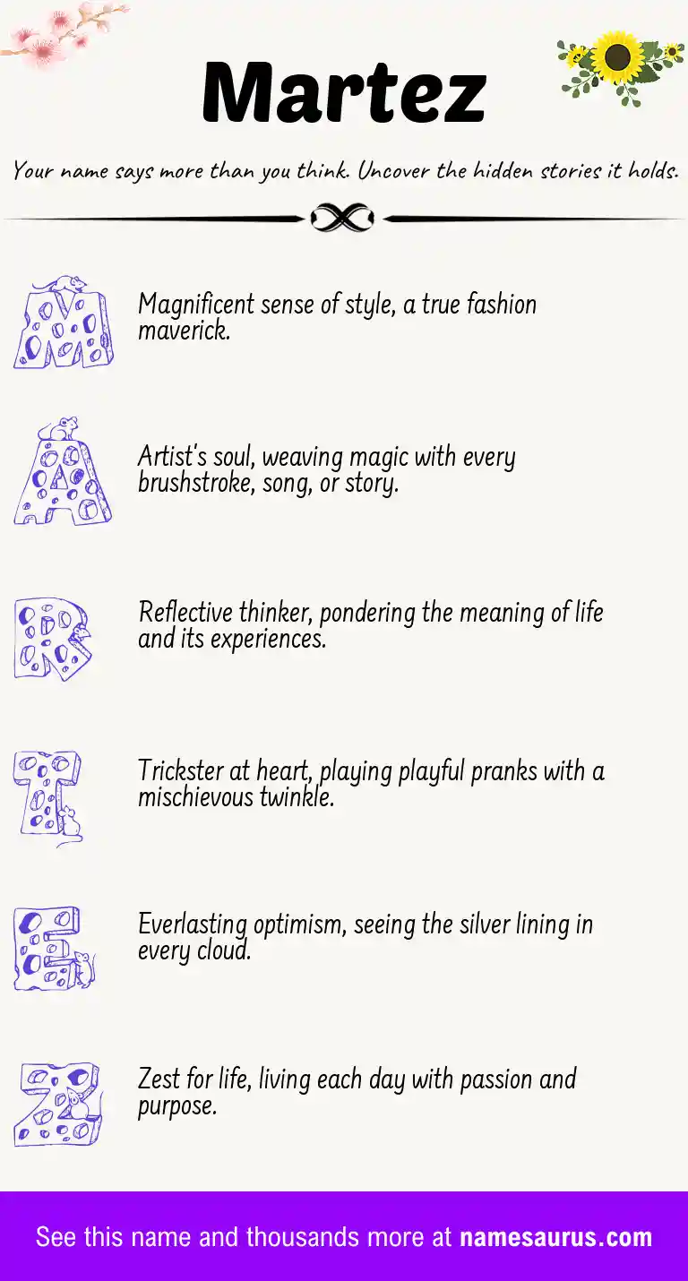 Acrostic poem about Martez.