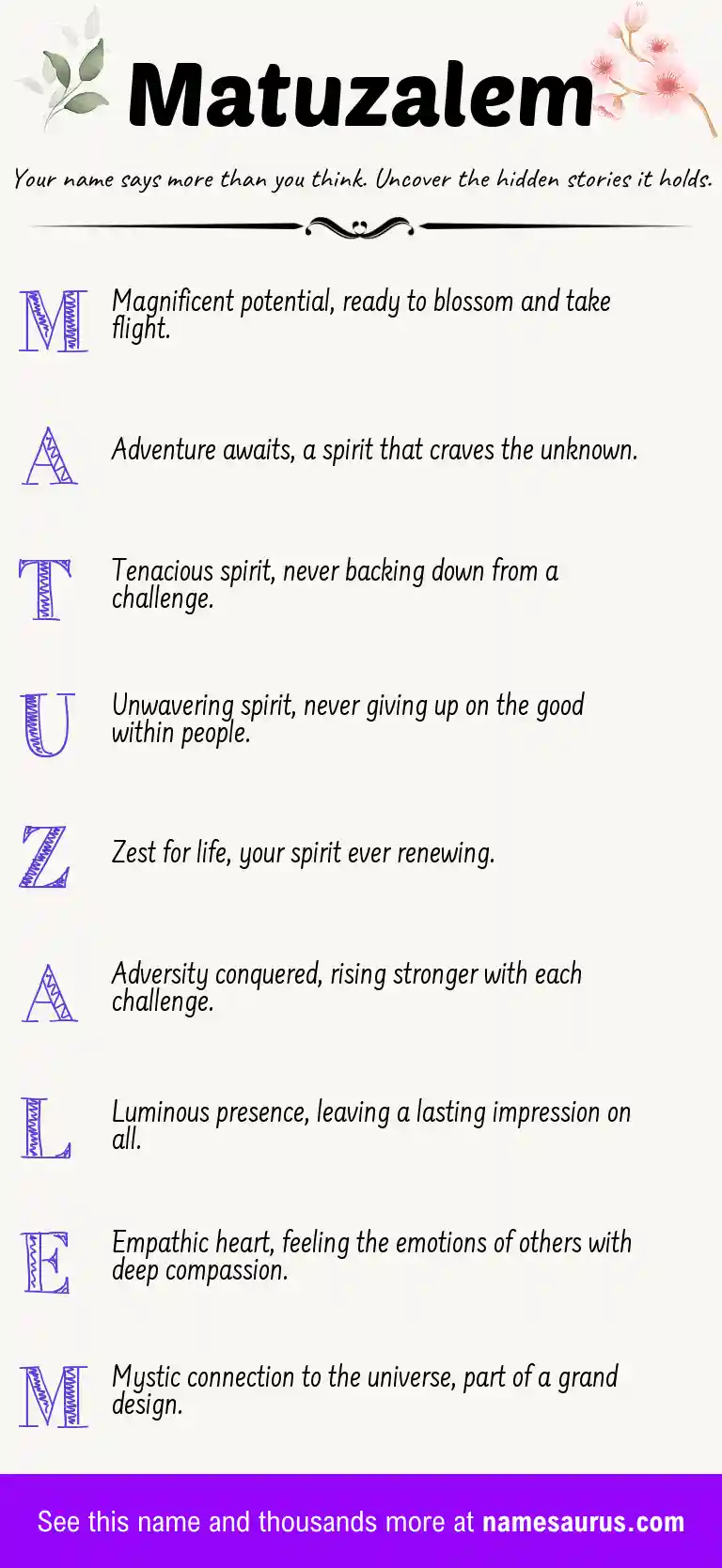 Acrostic poem about Matuzalem.