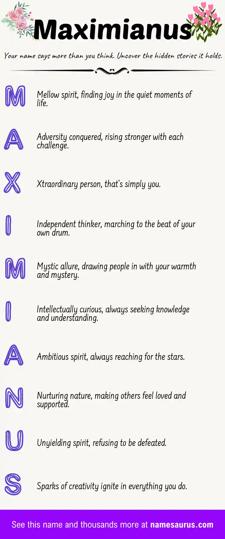 Acrostic poem about Maximianus.