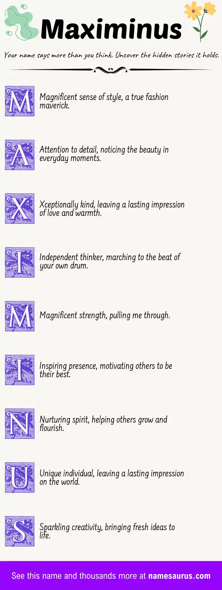 Acrostic poem about Maximinus.