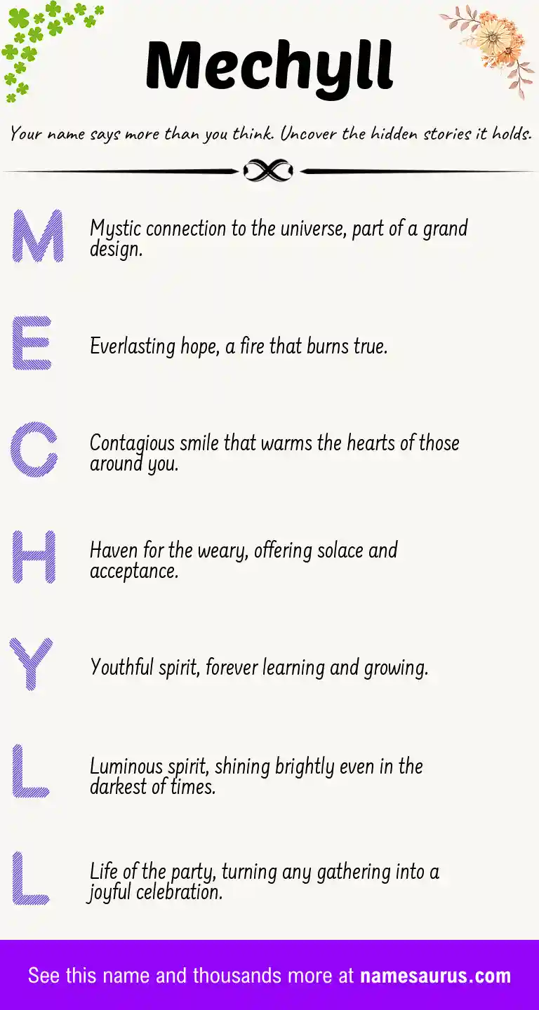 Acrostic poem about Mechyll.